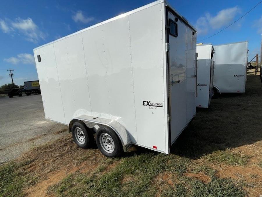 K841 7X14 INDIGO DLX FLAT TOP VNOSE ENCLOSED CARGO Image 1