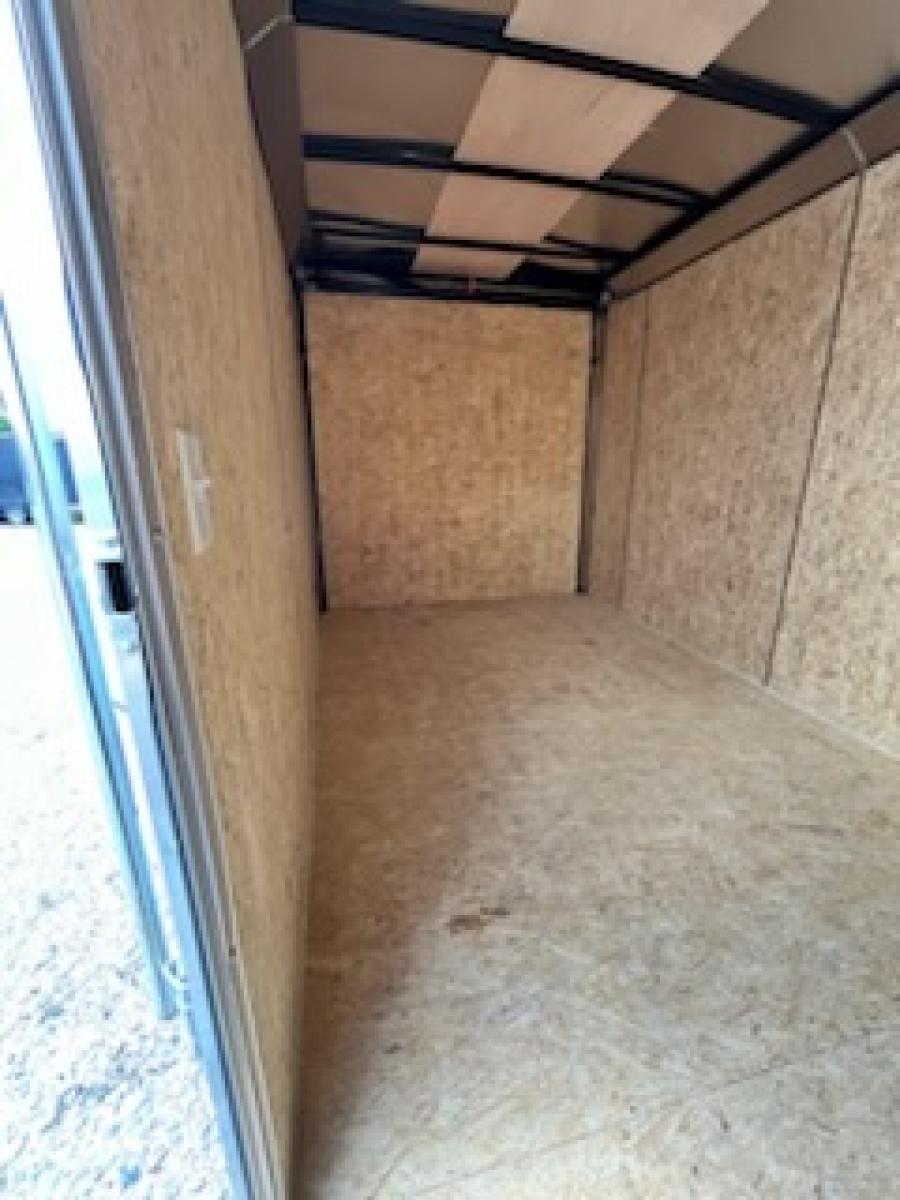 K841 7X14 OUTBACK DLX FLAT TOP VNOSE ENCLOSED CARGO 7K Image 2
