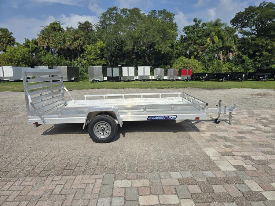 Aluma 7812 Aluma 78" x 147" Bed SA Edge Series Utility Trailer Image 0