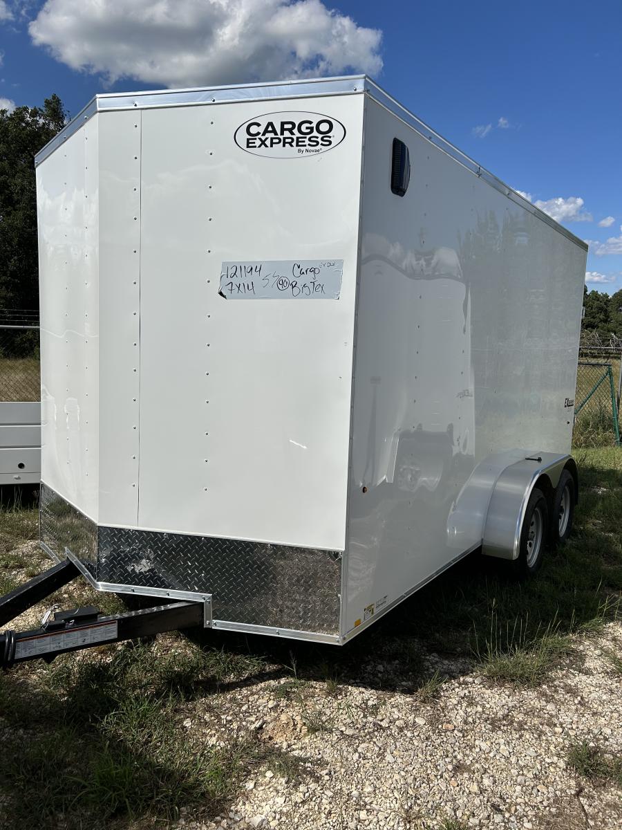 K841 7X14 INDIGO DLX FLAT TOP VNOSE ENCLOSED CARGO Image 0