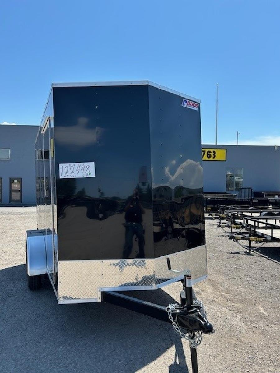KP72 CARGO EXPRESS DLX FLAT TOP VNOSE 6X12 SA ENCLOSED TRAILER image 0