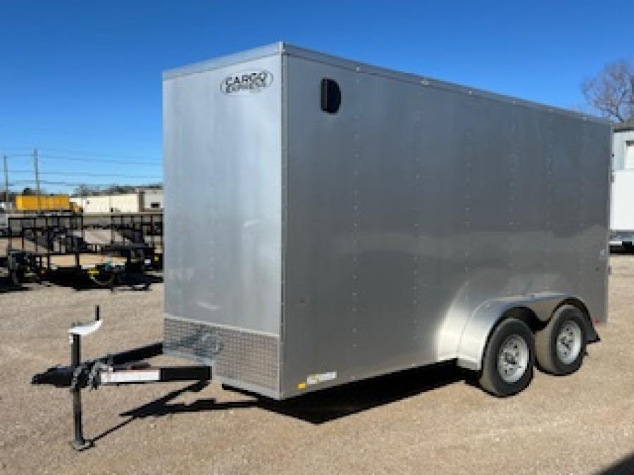 2025 Cargo Express Silver 7X14 DLX Flat Top V-nose Enclosed Cargo Image 10