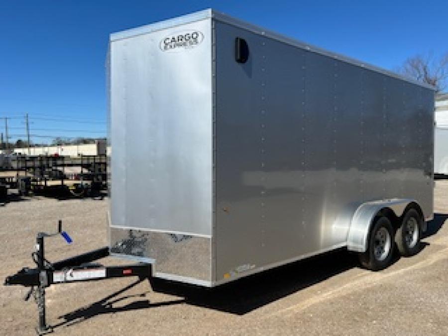 2025 Cargo Express Silver 7X16  DLX Flat Top V-nose Enclosed Cargo 7K image 9