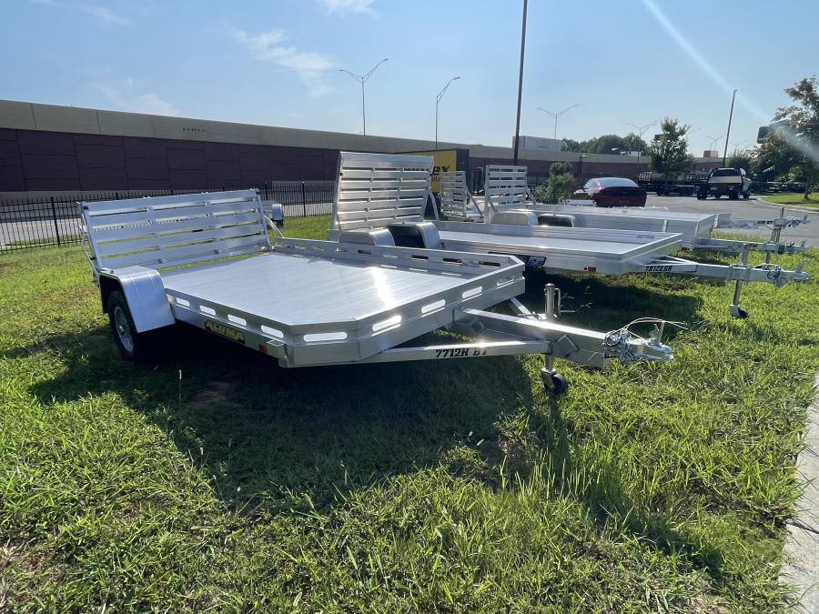 Aluma 7712 Aluma 78" x 142" SA Utility Trailer, Bi-Fold Tailgate Image 0