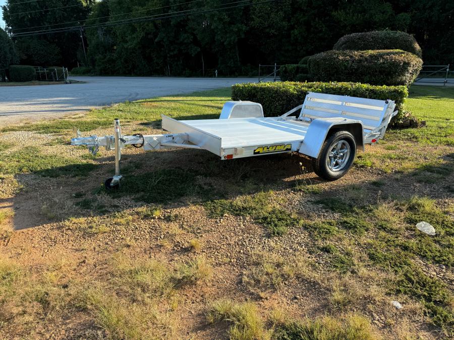 Aluma 638B Aluma 63" x 96" SA Utility Trailer with Bi-Fold Gate Image 0