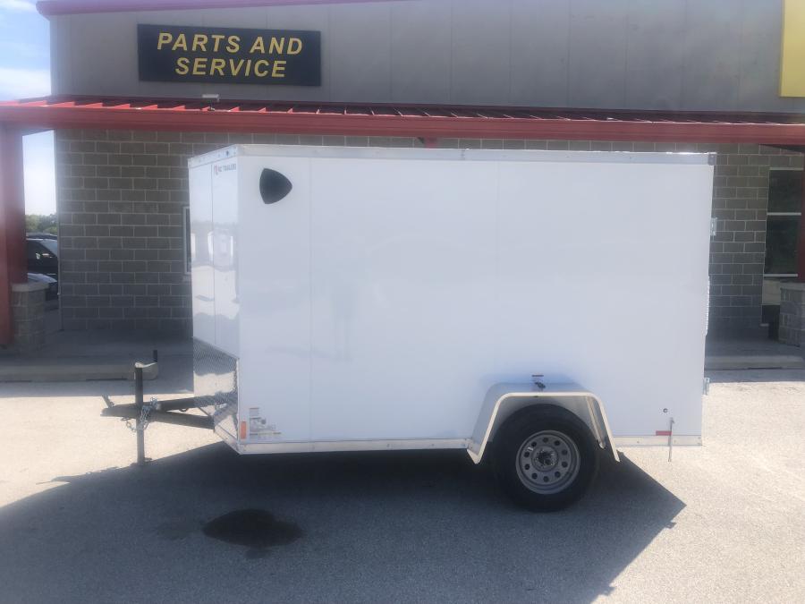 RC Trailers RWT 6×10 single-axle wedge enclosed trailer, 6′ interior height, screwless, barn doors image 2