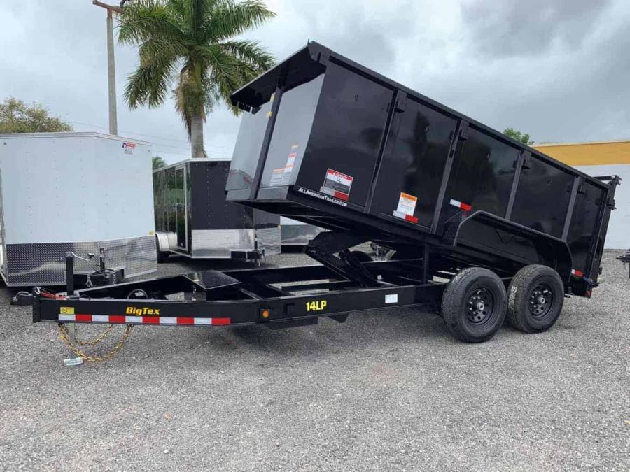 Big Tex 14LP, Dump, 83" x 14', 14K, 4' Sides Image 1