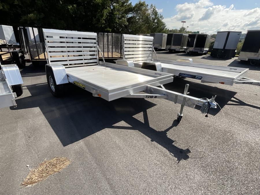 Aluma 7210 Aluma 72" x 120" SA Utility Trailer, Aluminum Bi-Fold Gate Image 0