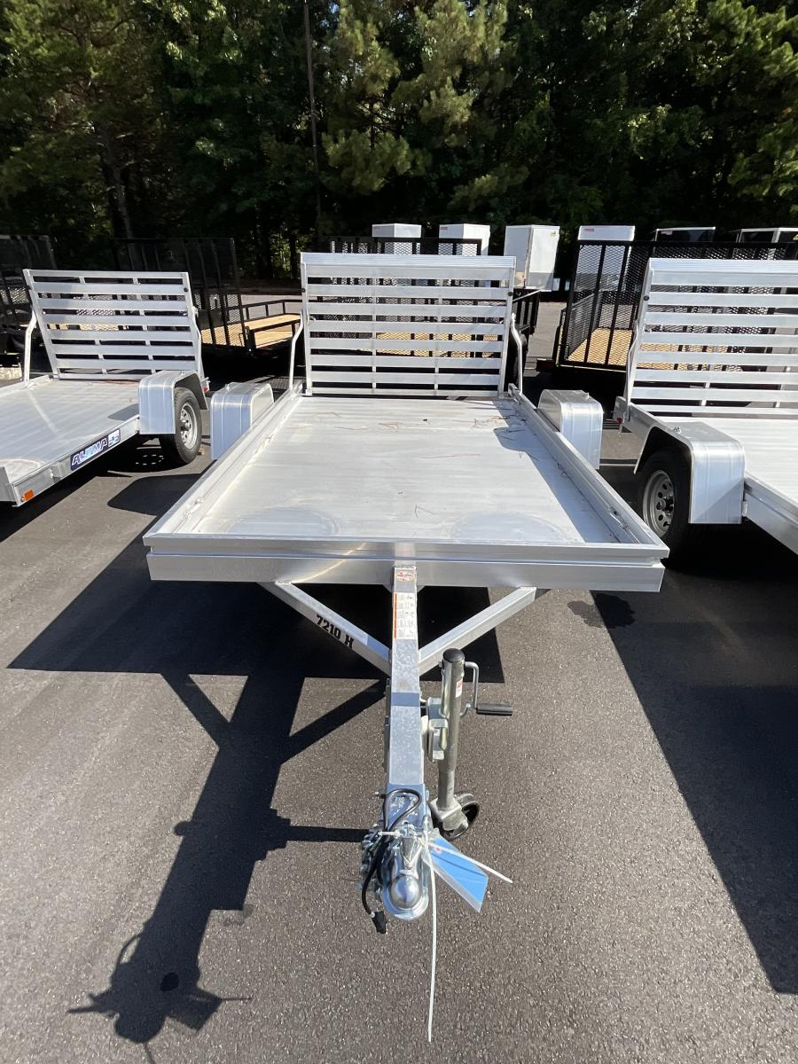 Aluma 7210 Aluma 72" x 120" SA Utility Trailer, Aluminum Bi-Fold Gate Image 1