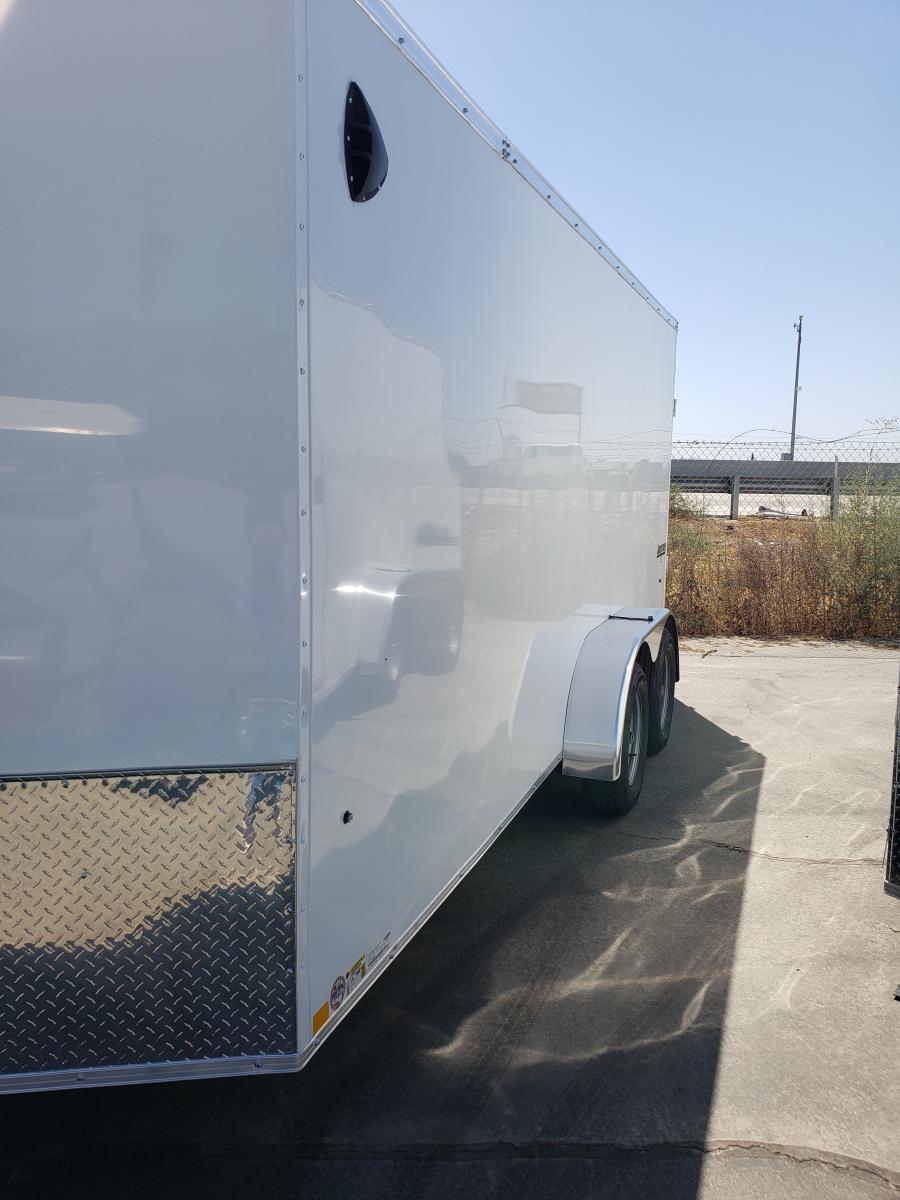 K841 7X16 OUTBACK DLX FLAT TOP VNOSE ENCLOSED CARGO 7K Image 1