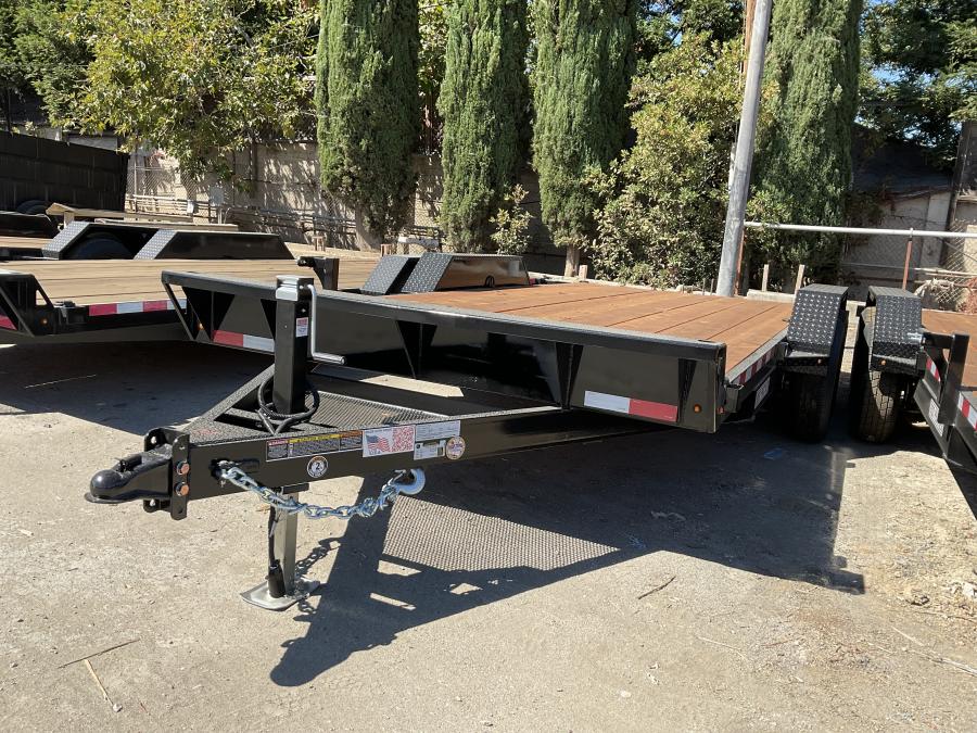 CH176 7X12 10K CHANNEL CAR HAULER 6FT RAMP/PINTLE BY IRON PANTHE Image 0