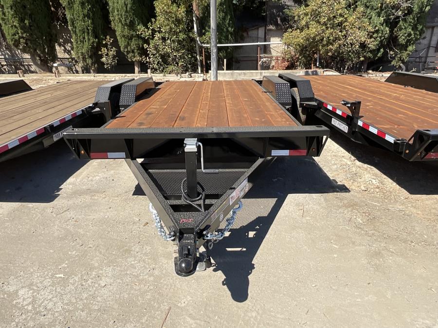 CH176 7X12 10K CHANNEL CAR HAULER 6FT RAMP/PINTLE BY IRON PANTHE Image 1