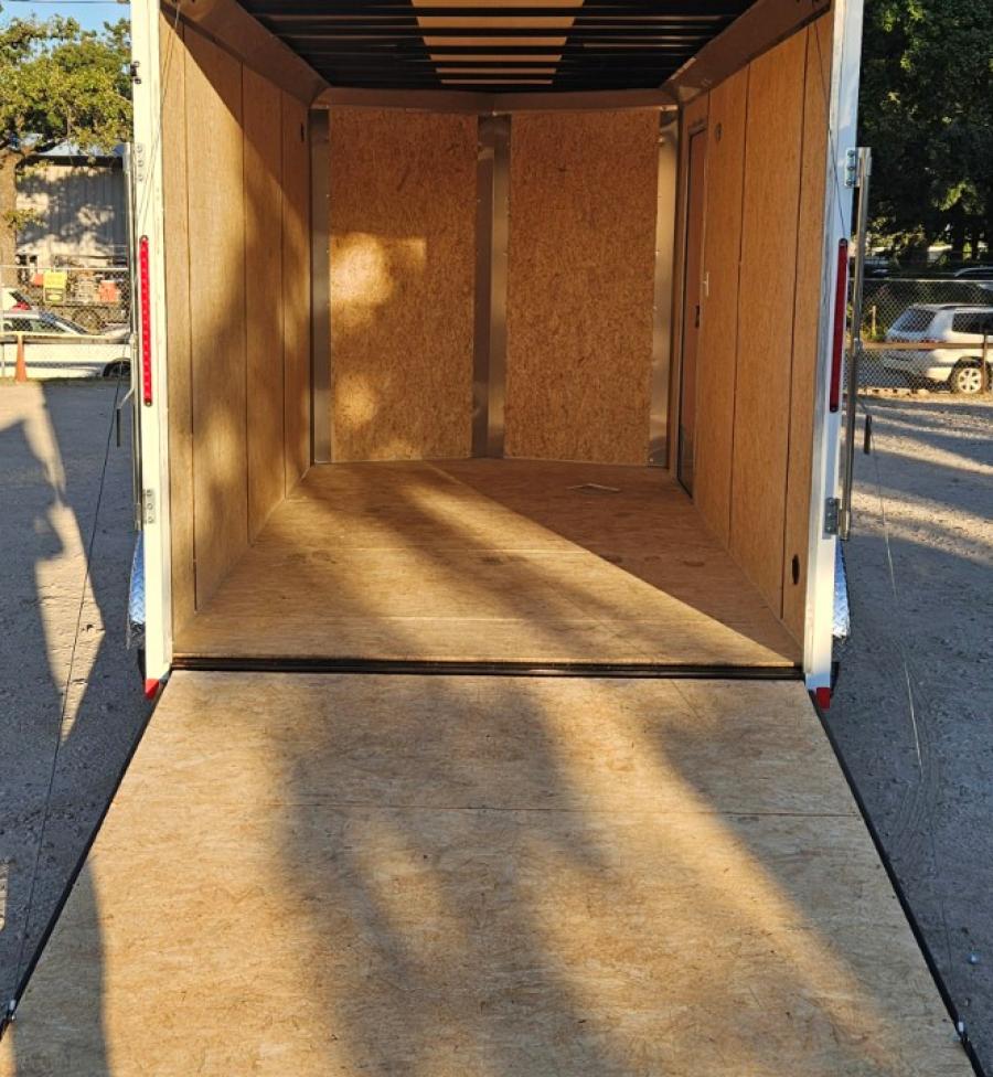K841 7X14 INDIGO DLX FLAT TOP VNOSE ENCLOSED CARGO Image 1
