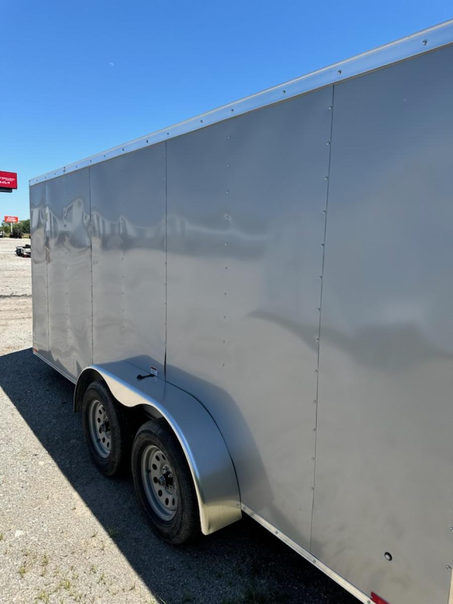 RWT7 RWT 7 x 14 TA FLAT TOP WEDGE ENCLOSED TRAILER BY RC Image 0