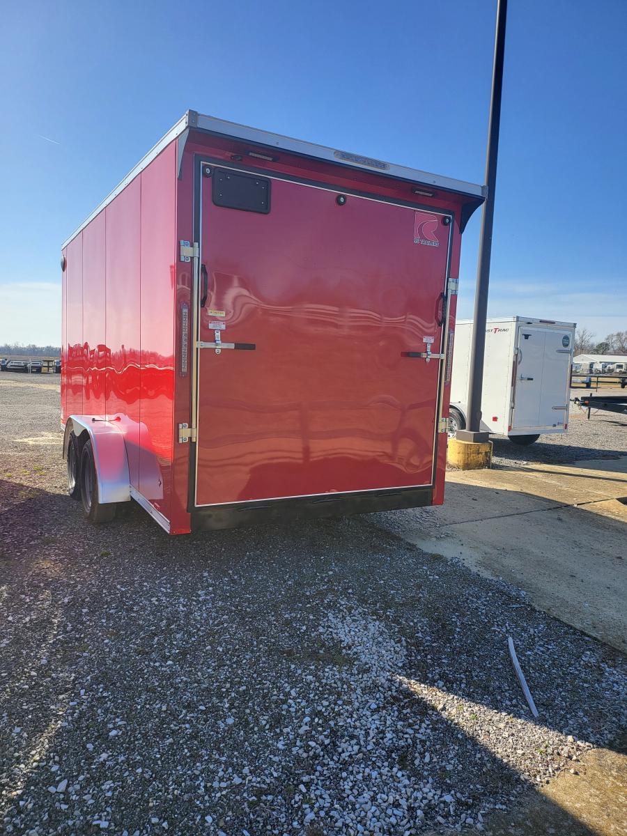 RDLX 7 x 14 TANDEM AXLE FLAT TOP WEDGE ENCLOSED TRAILER BY RC Image 1