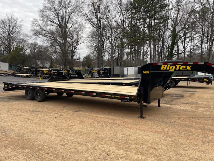 Big Tex 14GN, Gooseneck, 102" x 30', 15.9K, Dovetail, Mega Ramps Image 0