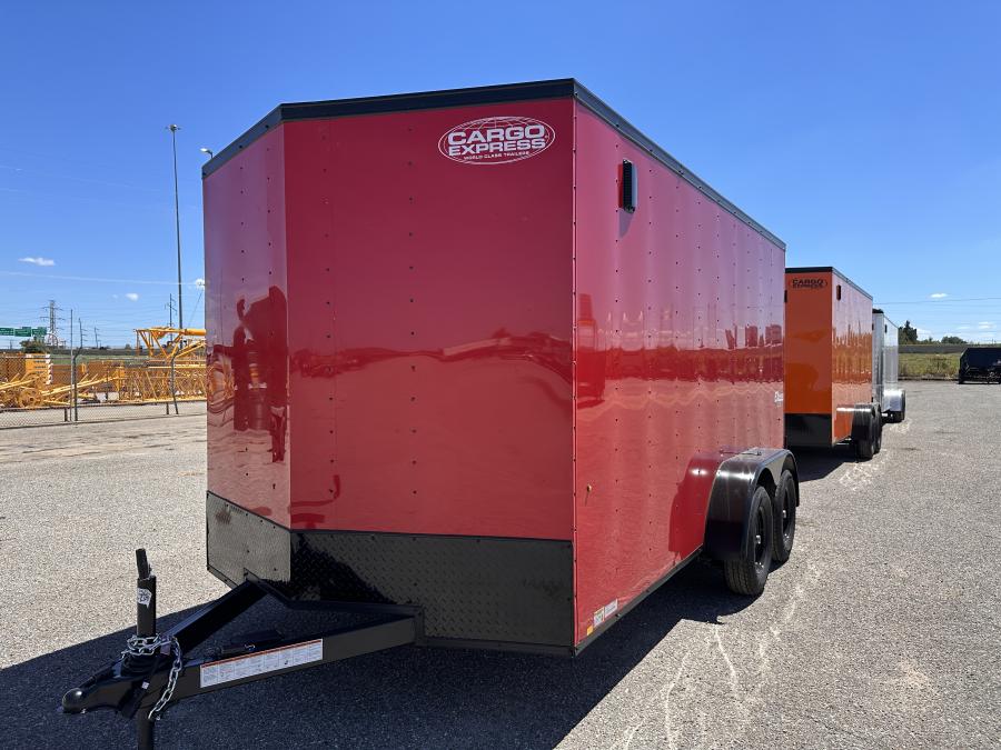 7X14  DLX FLAT TOP VNOSE ENCLOSED CARGO Image 0