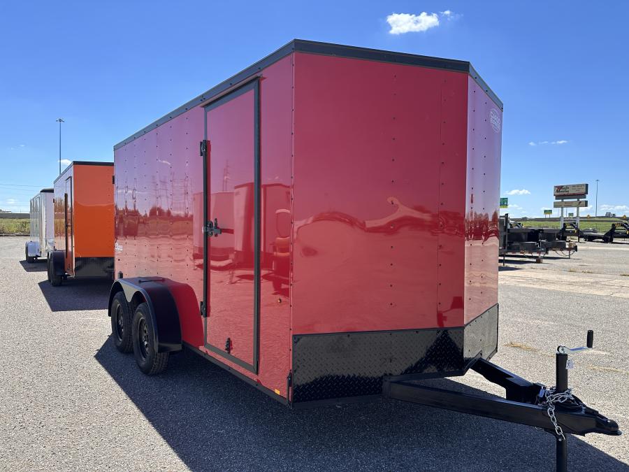 7X14  DLX FLAT TOP VNOSE ENCLOSED CARGO Image 1