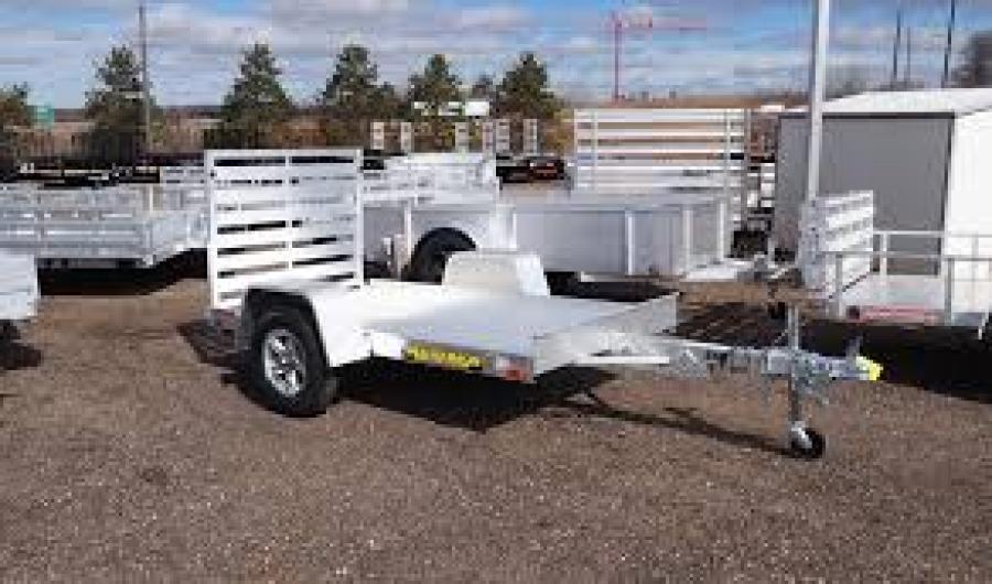 Aluma 548S Aluma 4.5 x 8 Single Axle STRAIGHT TAILGATE Image 1