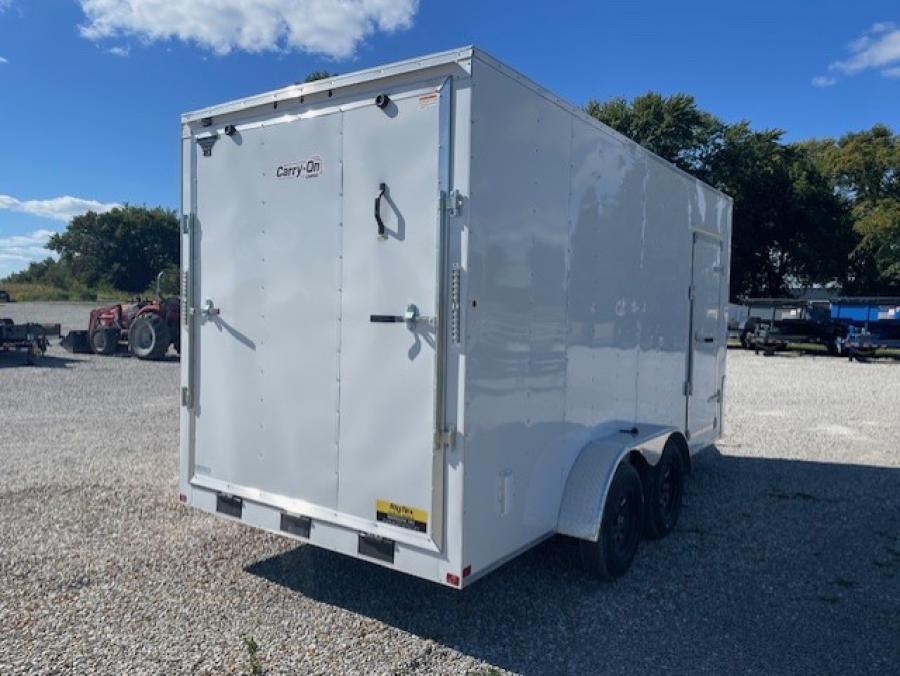 COMMANDER 7X12 Enclosed Trailer w/ +12" Xtra Height, Tandem Axle Image 2
