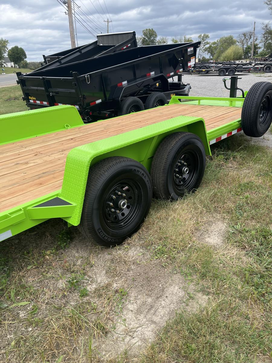 EH18 EQUIPMENT TRAILER HD LOW PRO 82"W X 18L 14,000 GVWR Image 4