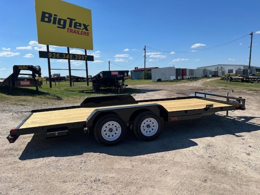 Big Tex TH70 7K TAND CAR HAULER 83″x18 OL 4SIR, SPMT, 2-BRK, BLK, image 0