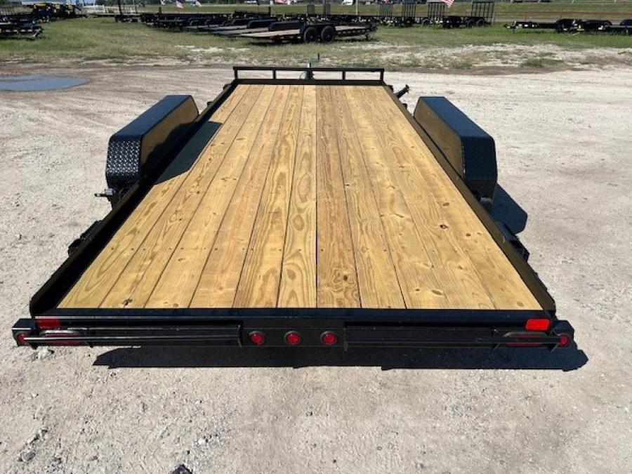 Big Tex TH70 7K TAND CAR HAULER 83″x18 OL 4SIR, SPMT, 2-BRK, BLK, image 1