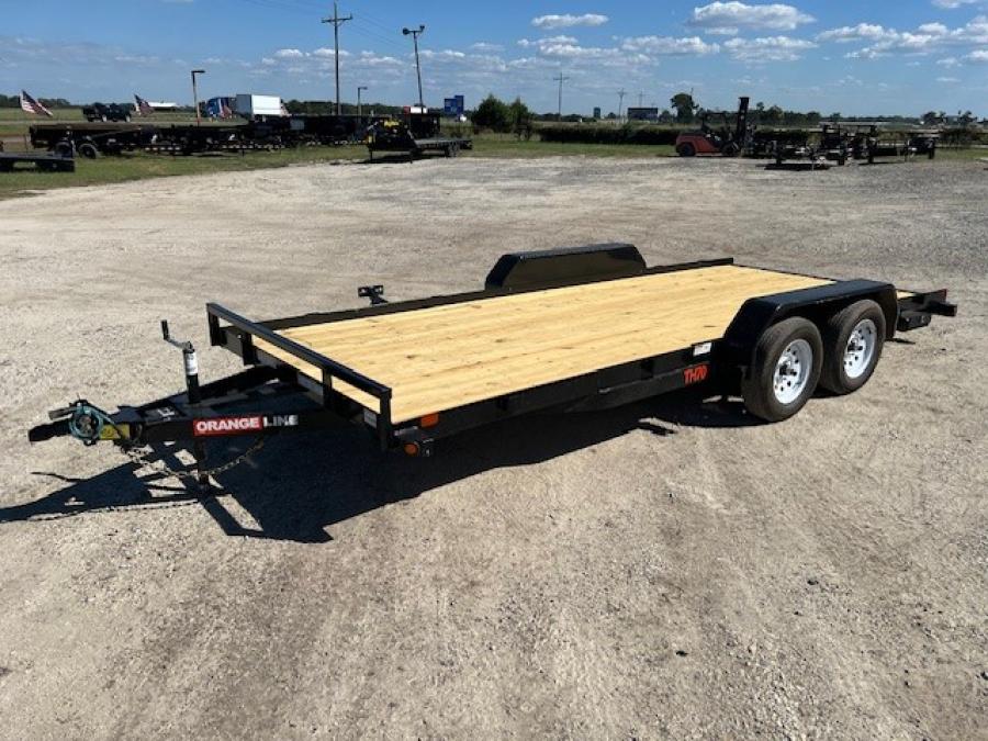 Big Tex TH70 7K TAND CAR HAULER 83″x18 OL 4SIR, SPMT, 2-BRK, BLK, image 2