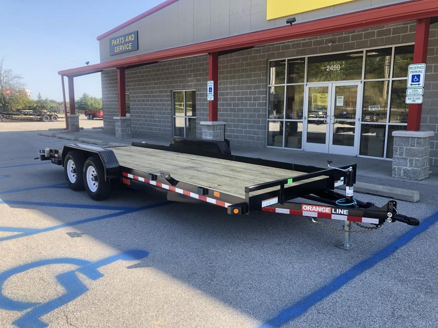 Orange Line TH10 - Car Hauler, 83" x 20', 9.9K, 4' slide-out ramps Image 0