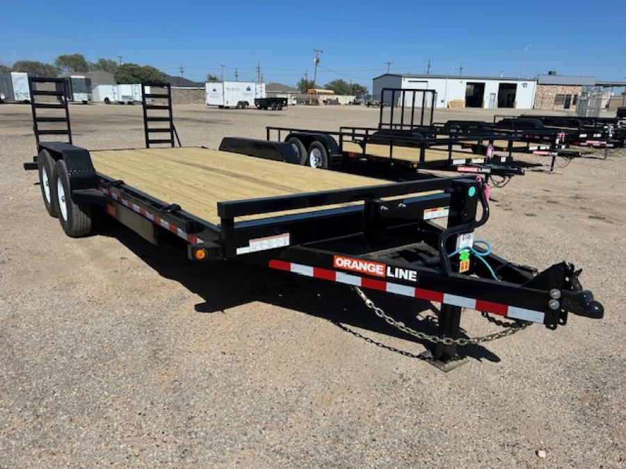 Big Tex EQ14 14K TAND EQUIP W/DT 83x20 KNEE RAMPS, ORANGE LINE Image 0