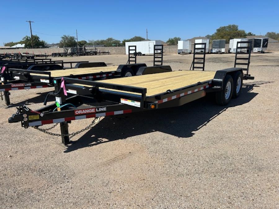 Big Tex EQ14 14K TAND EQUIP W/DT 83x20 KNEE RAMPS, ORANGE LINE Image 1