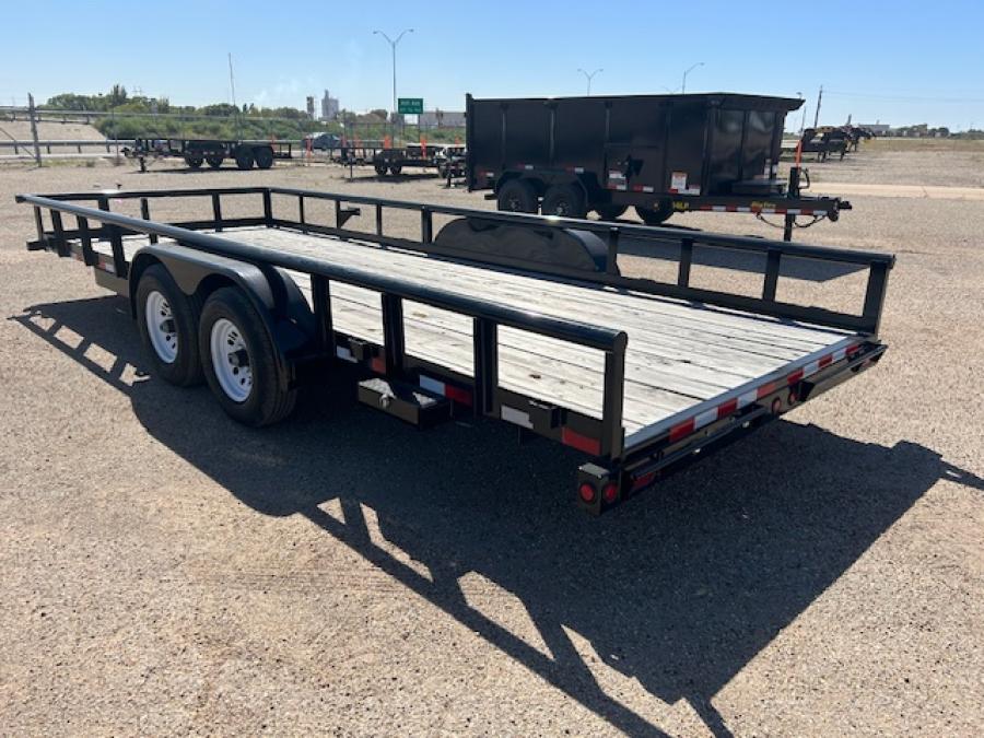 Big Tex 10PI 83" x 20 Pro Series Tandem Axle Pipe Top Utility Trailer Image 2