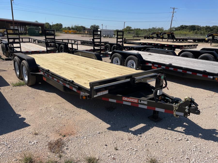 Big Tex EQ14 14K TAND EQUIP W/DT 83x20 KNEE RAMPS, ORANGE LINE