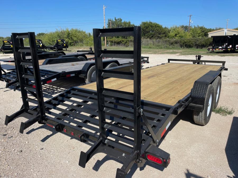 Big Tex EQ14 14K TAND EQUIP W/DT 83x20 KNEE RAMPS, ORANGE LINE Image 1