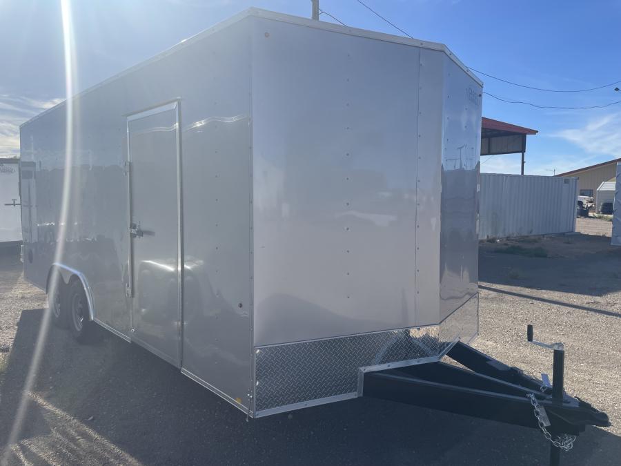 K102 85X20 10K INDIGO DLX FLAT TOP VNOSE ENCLOSED CAR HAULER Image 1