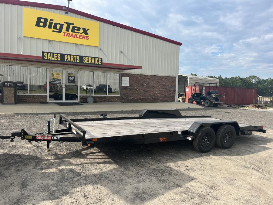 Big Tex TH70 7K TAND CAR HAULER 83"x20 OL 4 ANG SIR, SPMT, 2-BRK, BLK, Image 0