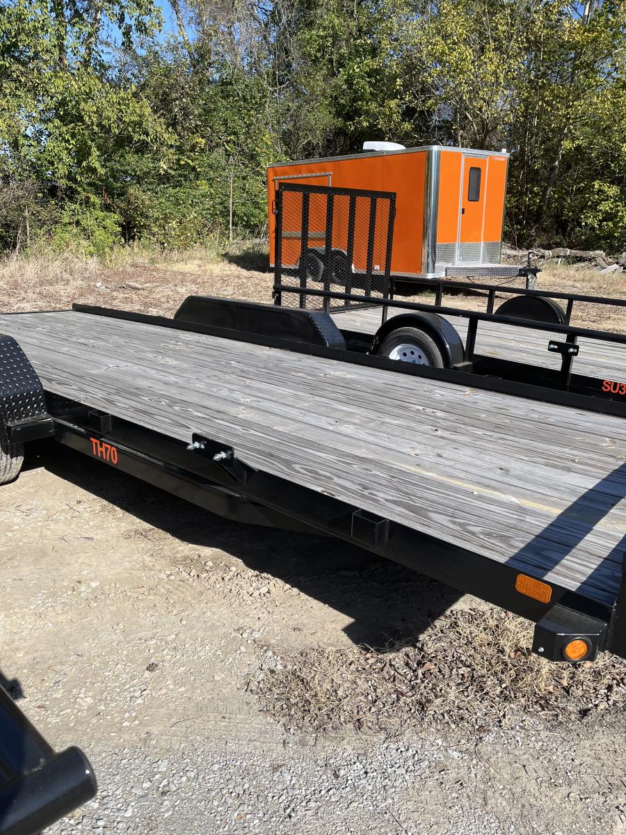 Big Tex TH70 7K TAND CAR HAULER 83″x20 OL 4 ANG SIR, SPMT, 2-BRK, BLK, Image 3
