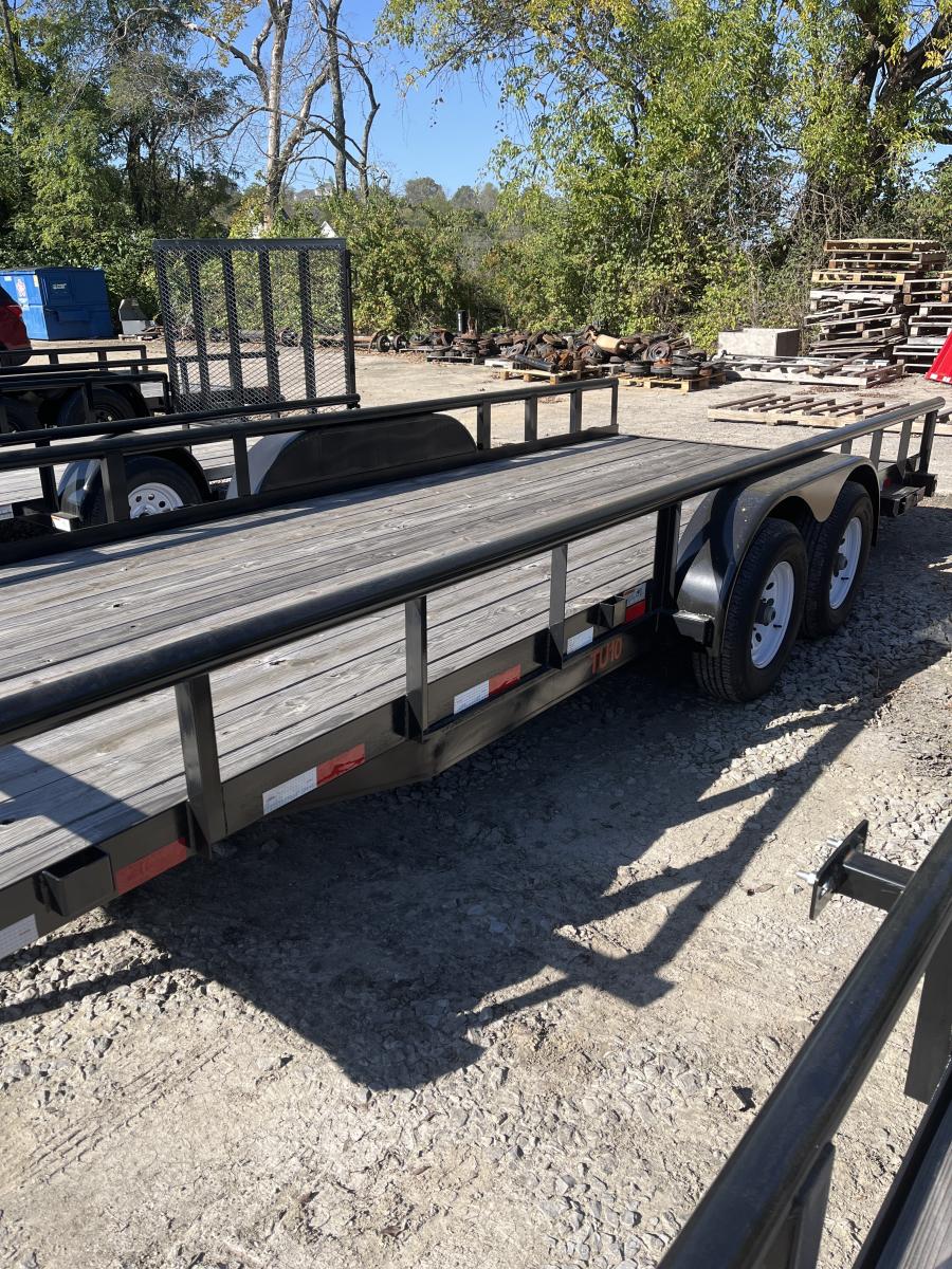 Big Tex 10PI 83" x 20 Pro Series Tandem Axle Pipe Top Utility Trailer Image 1