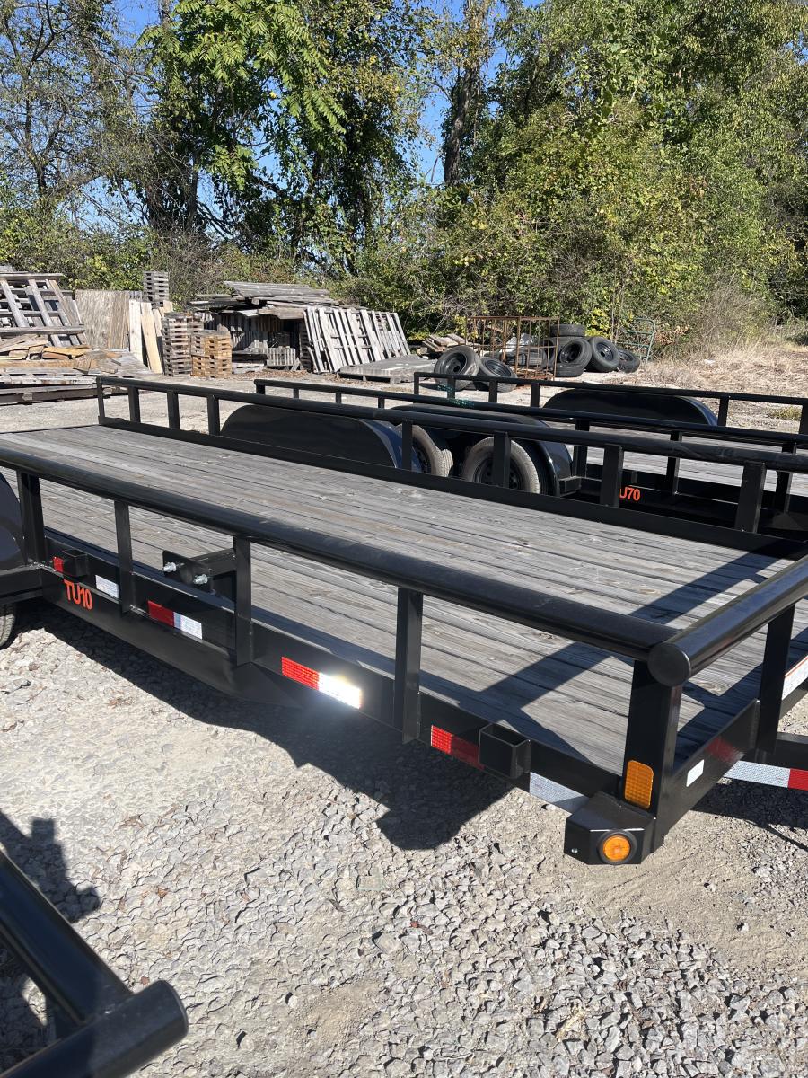 Big Tex 10PI 83" x 20 Pro Series Tandem Axle Pipe Top Utility Trailer Image 3
