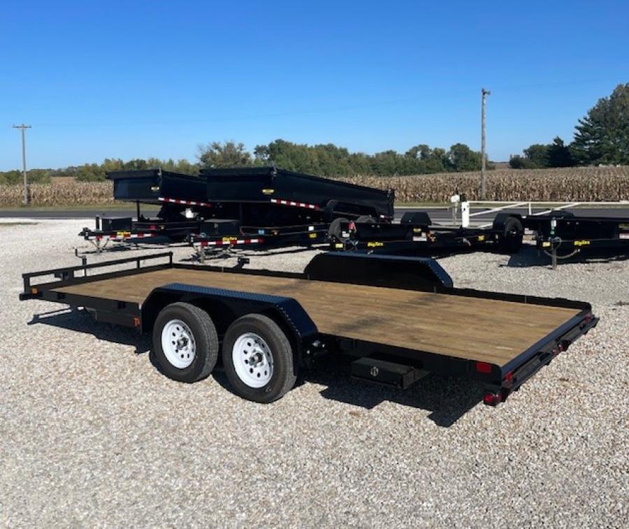 Big Tex TH70 7K TAND CAR HAULER 83"x18 OL 4SIR, SPMT, 2-BRK, BLK, Image 0