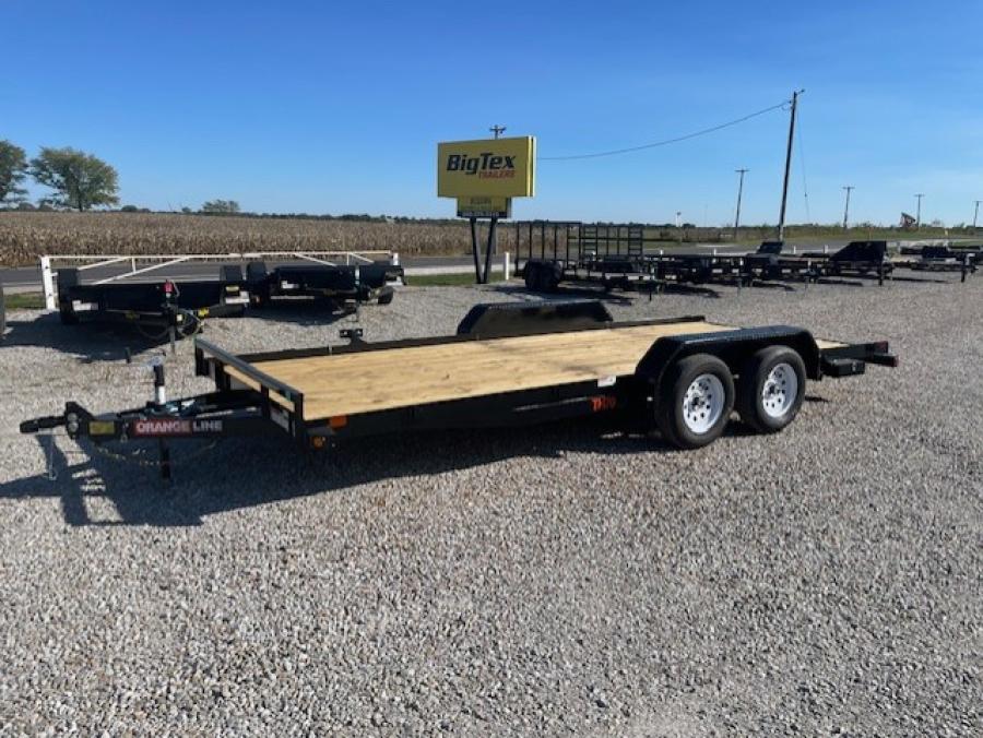 Big Tex TH70 7K TAND CAR HAULER 83"x18 OL 4SIR, SPMT, 2-BRK, BLK, Image 2