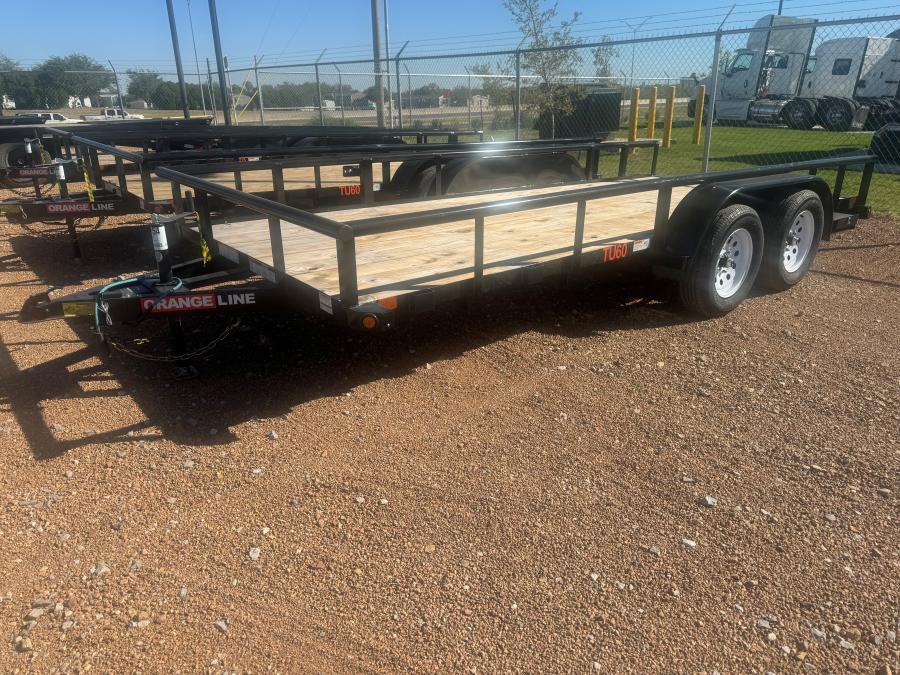 Big Tex TU60 6K TAND AXLE UTILITY 77″x16 4SIR SPMT 2-BRK BLACK image 0