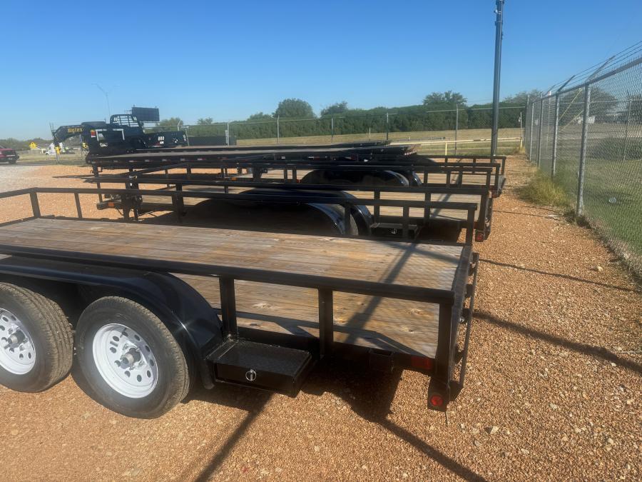 Big Tex TU60 6K TAND AXLE UTILITY 77″x16 4SIR SPMT 2-BRK BLACK image 1