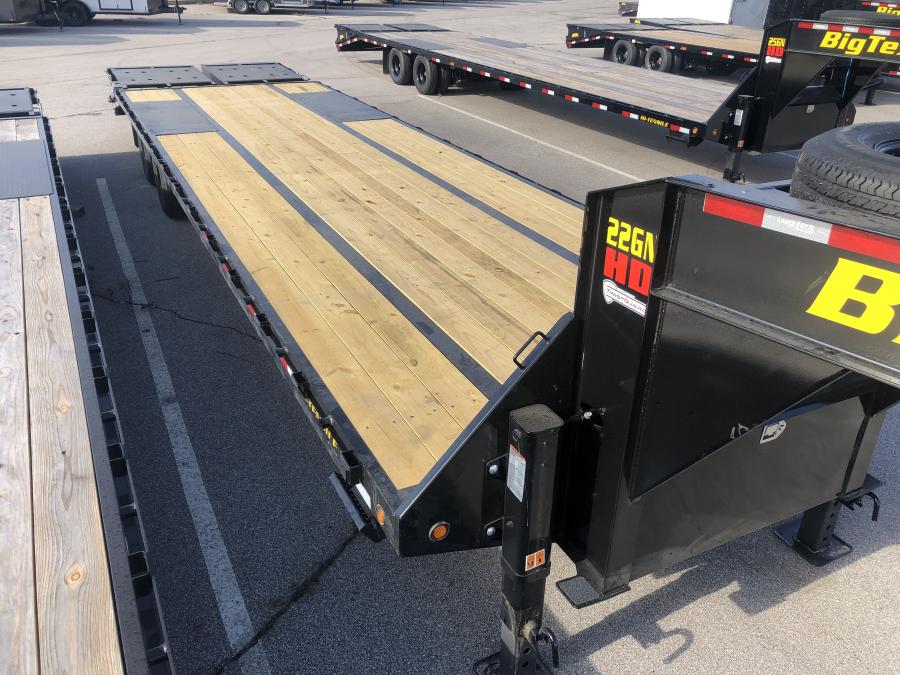 Big Tex 22GN, Gooseneck, 102" x 33', 23.9K, Dovetail, Mega Ramps Image 1