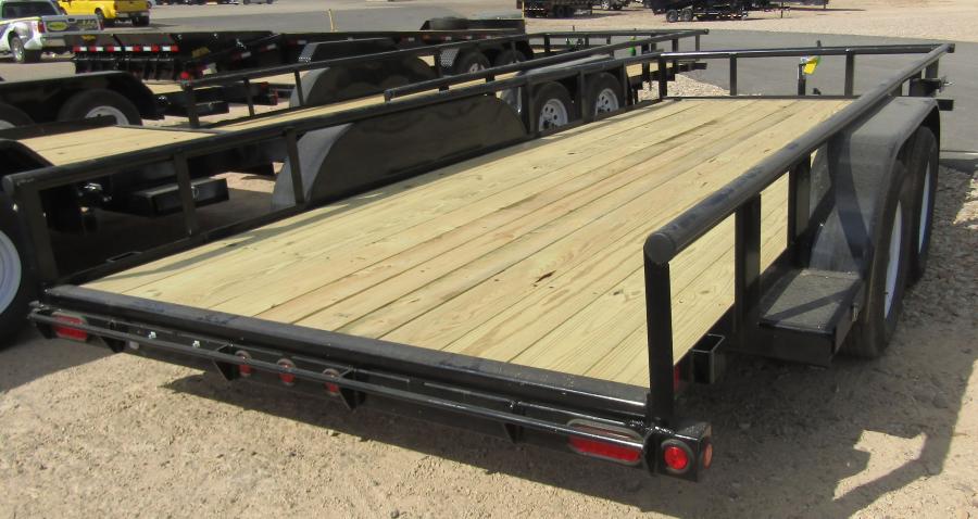 Big Tex TU60 6K TAND AXLE UTILITY 77"x16 4SIR SPMT 2-BRK BLACK Image 2