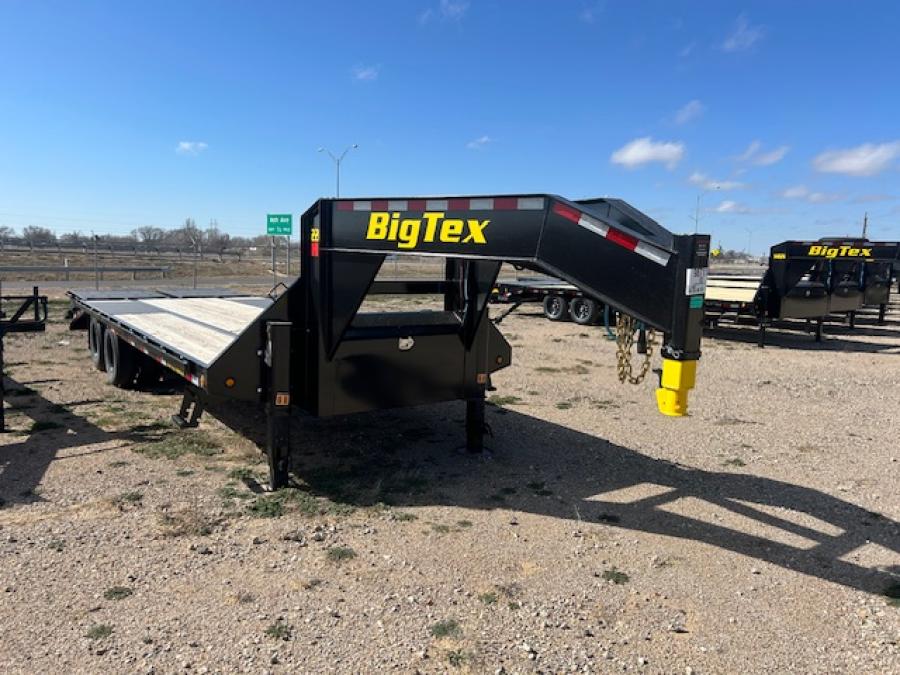 Big Tex 22GN, Gooseneck, 102" x 25', 23.9K, Dovetail, Mega Ramps Image 0