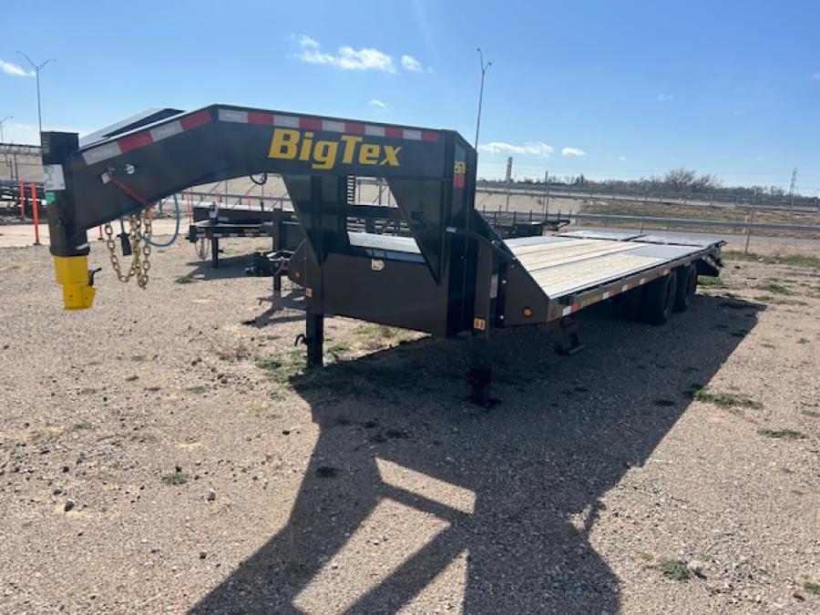 Big Tex 22GN, Gooseneck, 102" x 25', 23.9K, Dovetail, Mega Ramps Image 1