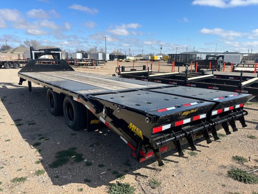 Big Tex 22GN, Gooseneck, 102" x 25', 23.9K, Dovetail, Mega Ramps Image 2