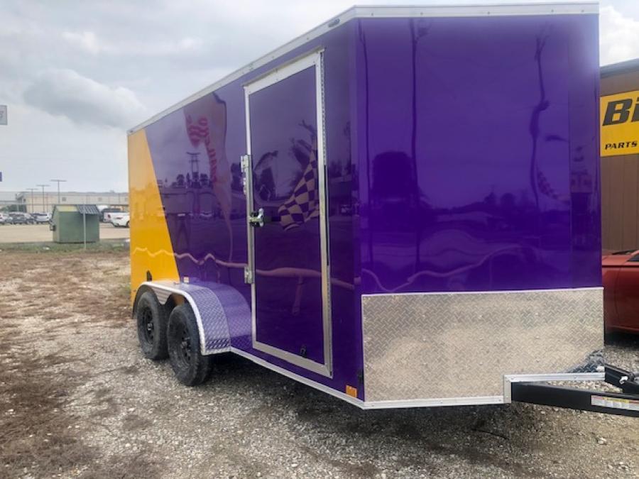 STAS STALL 7X14 TA YELLOW PURPLE RD STD 66 image 1