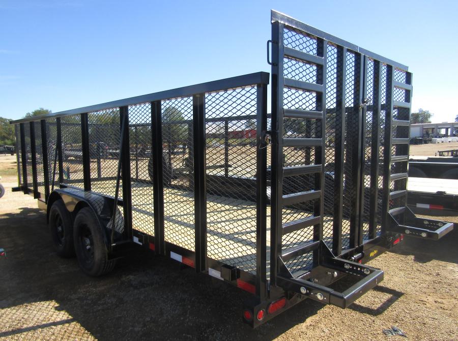 Big Tex 10PI 83" x 20 Pro Series Tandem Axle Pipe Top Utility Trailer Image 2